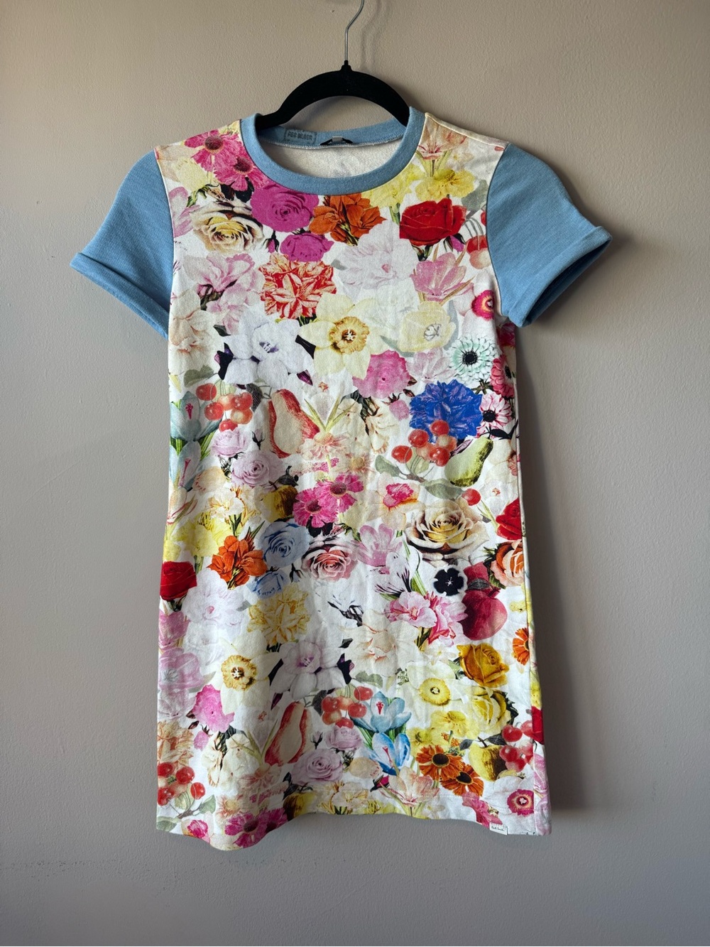 Paul Smith Junior Kids Garden Floral Fruits Short Sleeve T-Shirt Dress Size 12